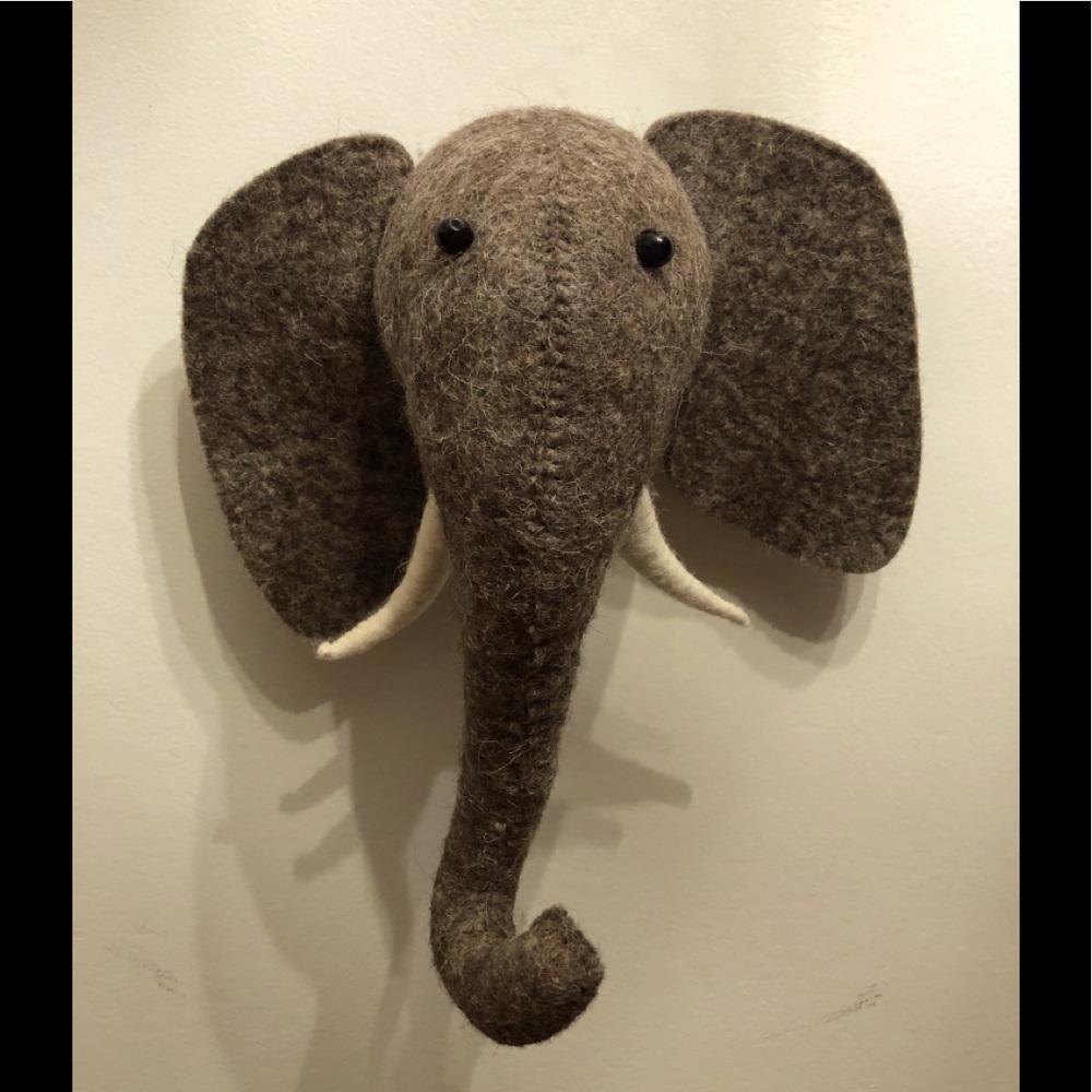 Fiona Walker England felt elephant head